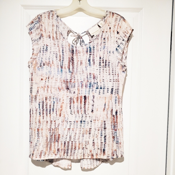 Cynthia Rowley Tie Dye 100% Linen Top - Picture 3 of 5